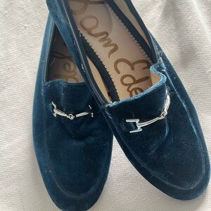 Sam Edelman Teal color  Velvet Loafers
